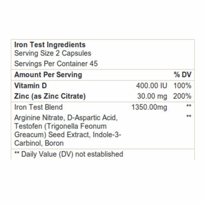Iron Test 90 Capsulas Arnold - Image 2