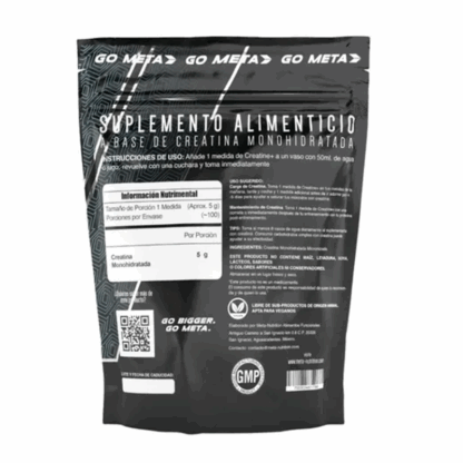 Creatina Meta Nutrition Monohidratada 100 Servidas - Image 2