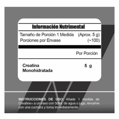 Creatina Meta Nutrition Monohidratada 100 Servidas - Image 3