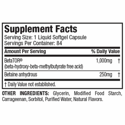 Muscletech Clear Muslce HMB 84 Softgels - Image 2
