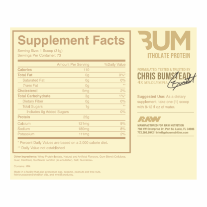 Proteína Raw BUM Itholate 62 servidas - Image 2