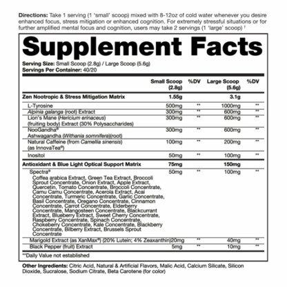 Pre entreno Dragon Pharma Neuromorph 40 servidas - Image 2