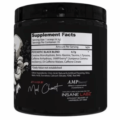 Pre entreno Psychotic Black 35 servidas - Image 2