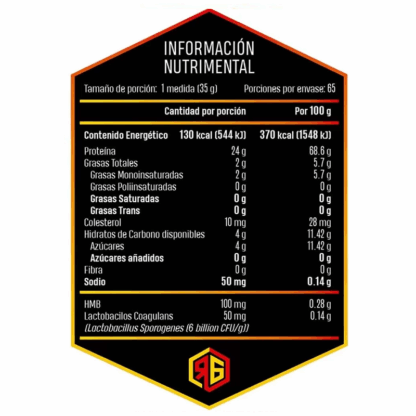 Proteína Red Gold Whey 63 Servidas - Image 2