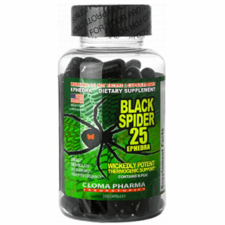 Black Spider 25 Ephedra – 100 Cápsulas | Cloma Pharma