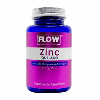 Flow - Zinc Quelado 20 mg | 60 Cápsulas