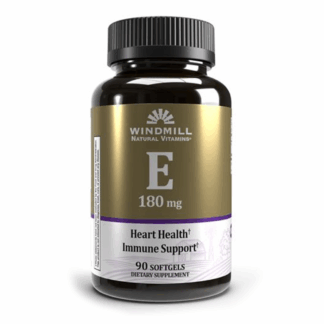 Vitamina E 180 mg (400 UI) | 90 Cápsulas Blandas Windmill